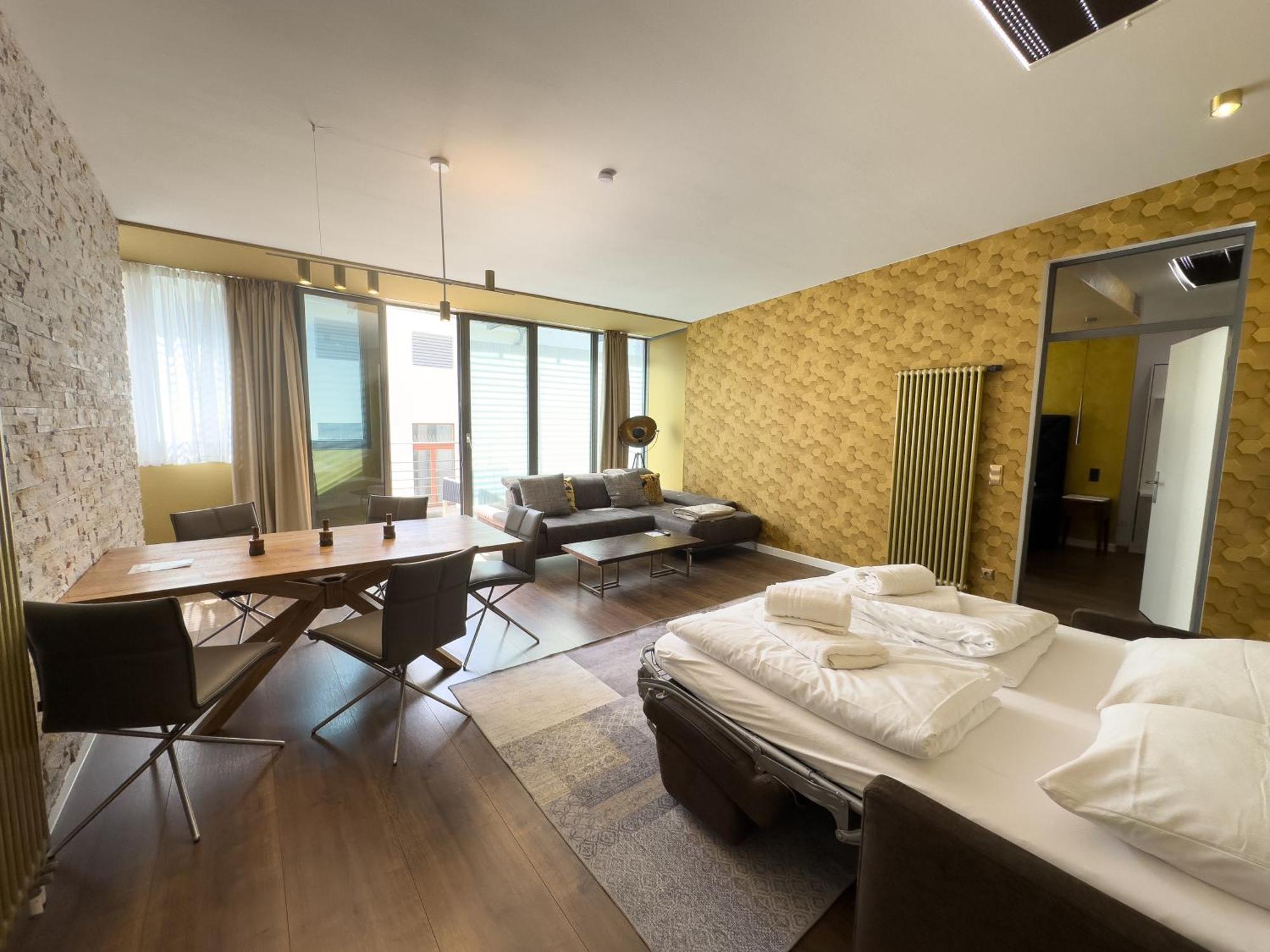 Exklusives Leipzig City Apartment Sunrise Exterior foto