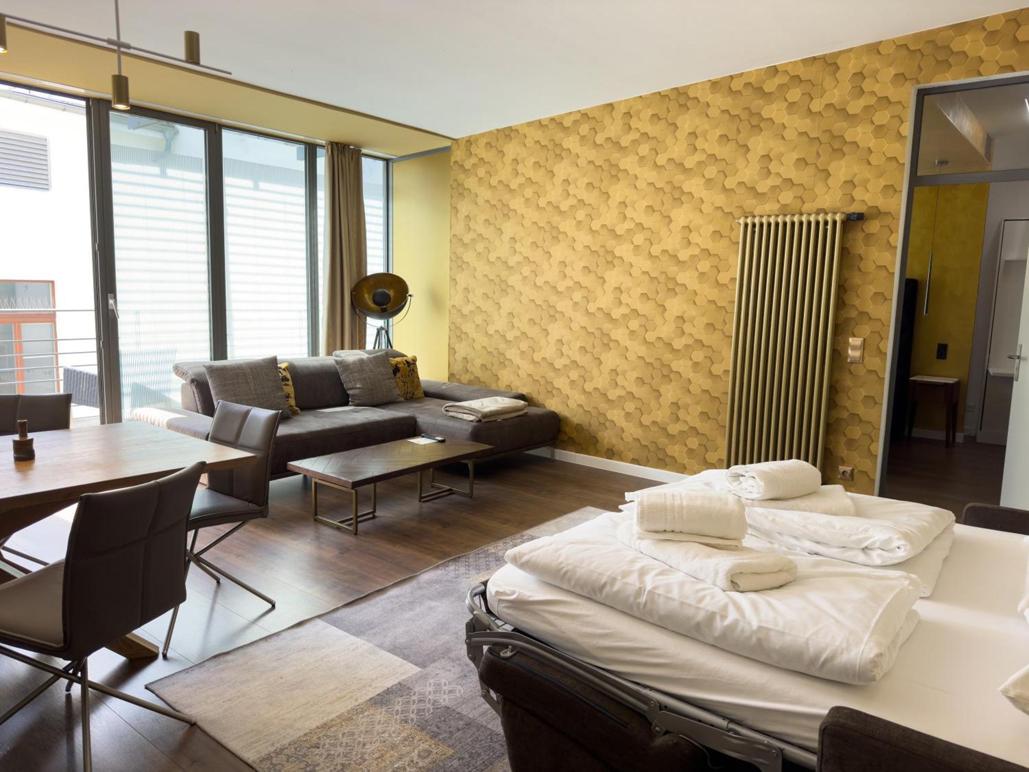 Exklusives Leipzig City Apartment Sunrise Exterior foto